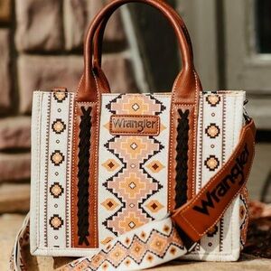 NWT Wrangler Aztec/Southwestern Tote Crossbody with Guitar Strap